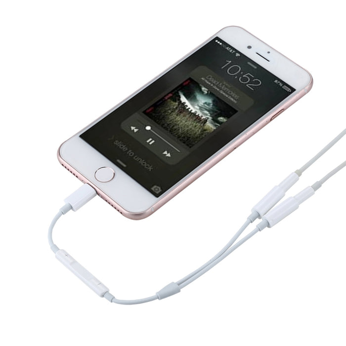 MH026 Adaptador de audio de control de cable con conector para auriculares hembra de 8 pines macho a doble de 3,5 mm