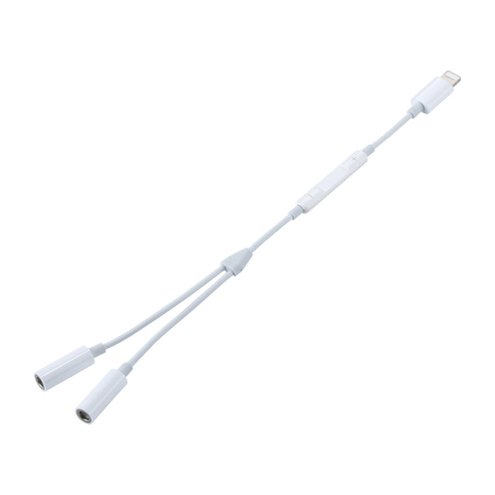 MH026 Adaptador de audio de control de cable con conector para auriculares hembra de 8 pines macho a doble de 3,5 mm