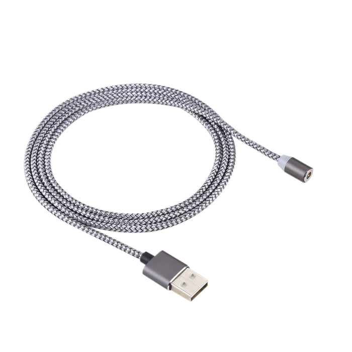 Cable de carga de sincronización de datos tejido de 1,05 m, 8 pines + Micro USB + USB-C / Type-C a USB con indicador LED