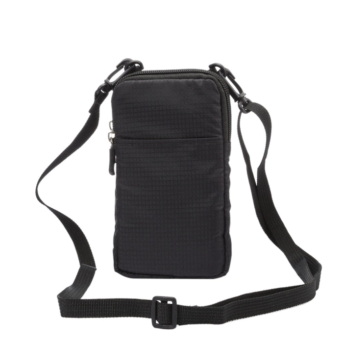 Riñonera deportiva multifunción informal con doble cremallera para teléfono móvil, bolso Diagonal para teléfonos inteligentes de 6,9 pulgadas o menos
