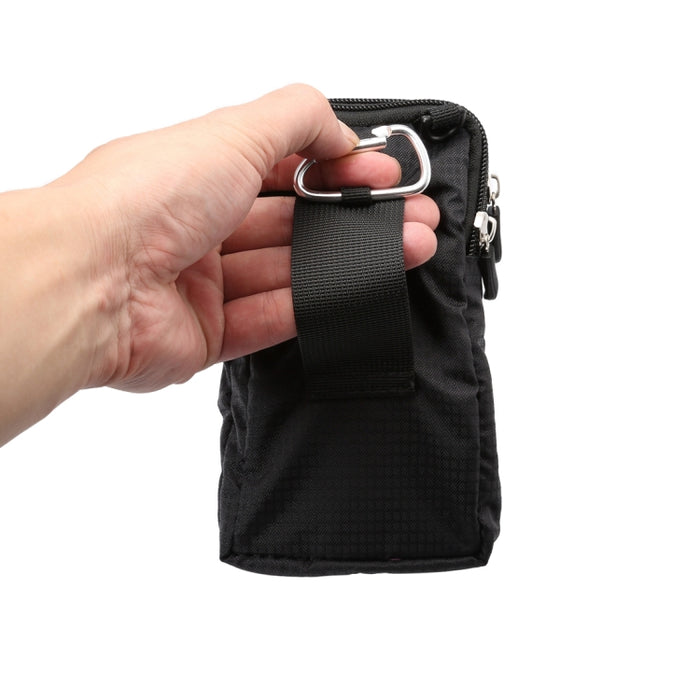 Riñonera deportiva multifunción informal con doble cremallera para teléfono móvil, bolso Diagonal para teléfonos inteligentes de 6,9 pulgadas o menos