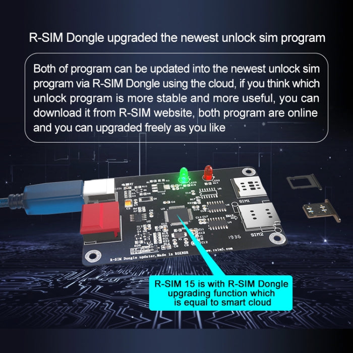 R-SIM 15 Dual CPU Aegis Cloud Versión mejorada Sistema iOS 13 Tarjeta de desbloqueo universal para iPhone 11 Pro Max, iPhone 11 Pro, iPhone 11, iPhone X, iPhone XS, iPhone 8 y 8 Plus