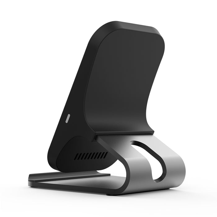 HAMTOD M5 15W Diseño inteligente de doble bobina Qi Soporte estándar Cargador inalámbrico con luz indicadora, compatible con carga rápida