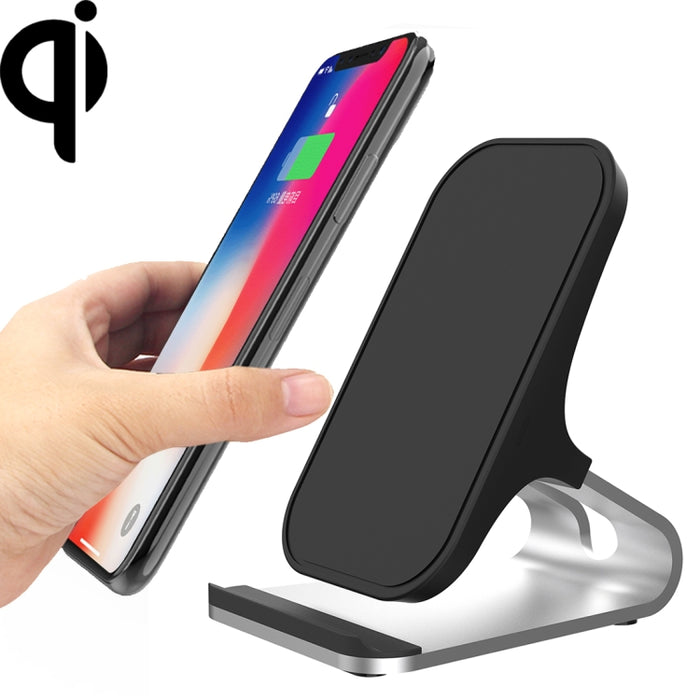 HAMTOD M5 15W Diseño inteligente de doble bobina Qi Soporte estándar Cargador inalámbrico con luz indicadora, compatible con carga rápida