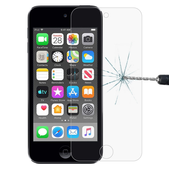 Película de vidrio templado 2.5D 9H de 0,26 mm para iPod touch 7 / touch 6