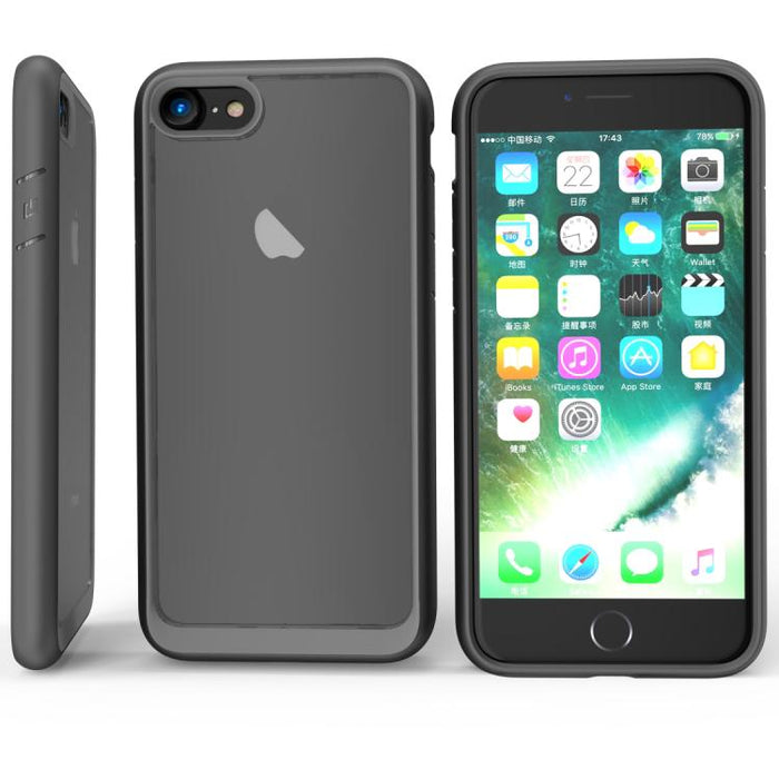 Funda protectora trasera bicolor de TPU + acrílico para iPhone SE 2022/iPhone SE 2020/iPhone 8/iPhone 7