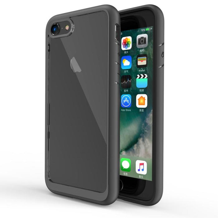 Funda protectora trasera bicolor de TPU + acrílico para iPhone SE 2022/iPhone SE 2020/iPhone 8/iPhone 7