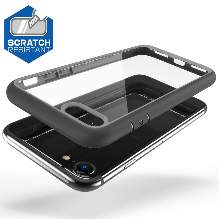 Funda protectora trasera bicolor de TPU + acrílico para iPhone SE 2022/iPhone SE 2020/iPhone 8/iPhone 7