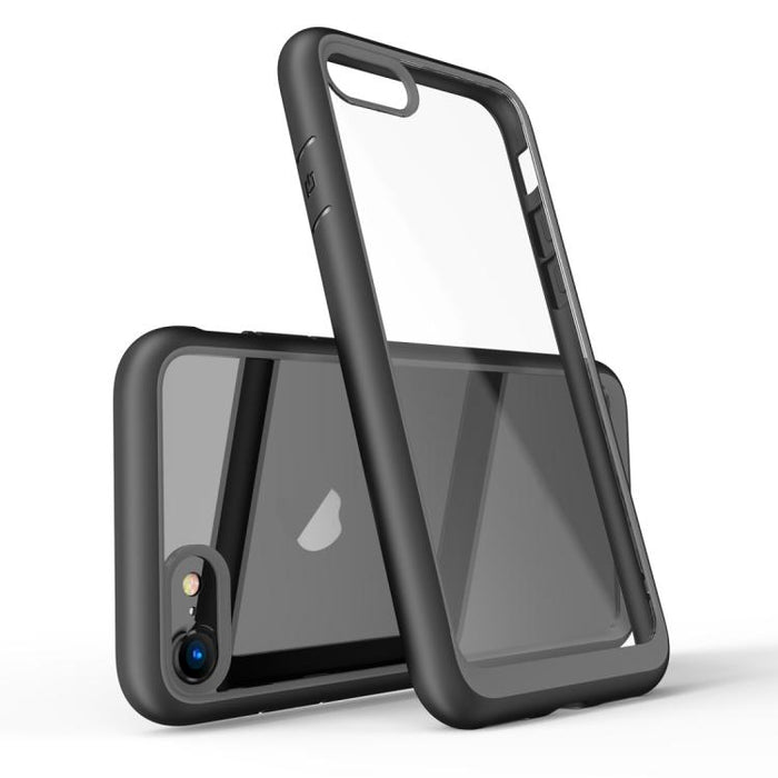 Funda protectora trasera bicolor de TPU + acrílico para iPhone SE 2022/iPhone SE 2020/iPhone 8/iPhone 7