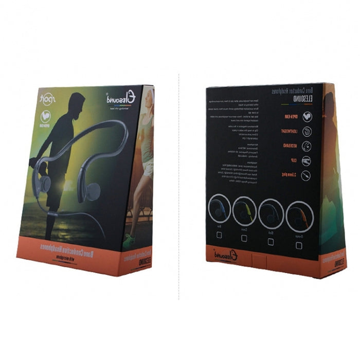 Auriculares deportivos al aire libre de conducción ósea controlados por cable para colgar en la parte trasera