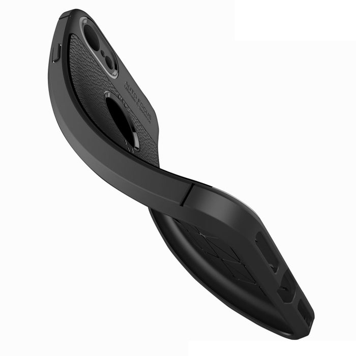 Para iPhone 8 y 7 Funda protectora trasera de TPU con textura Litchi