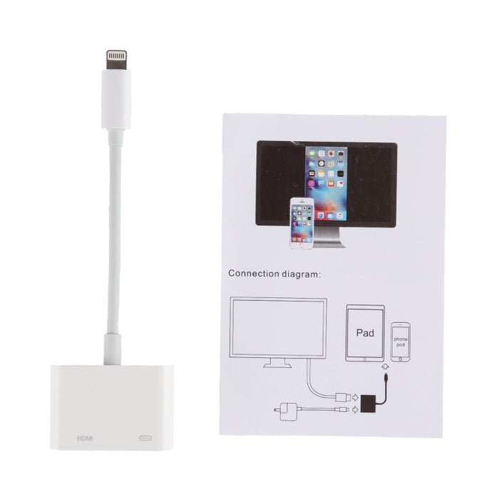 Adaptador de cable digital de TV de 8 pines a AV HDMI / HDTV