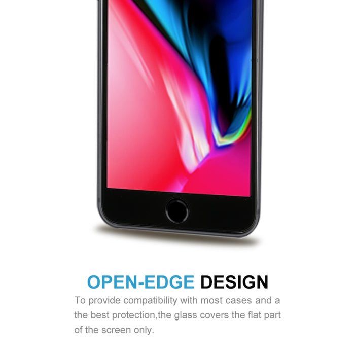 Para iPhone 8/7 Protector de pantalla de vidrio templado de pantalla completa curvada con dureza superficial 9H de 0,3 mm