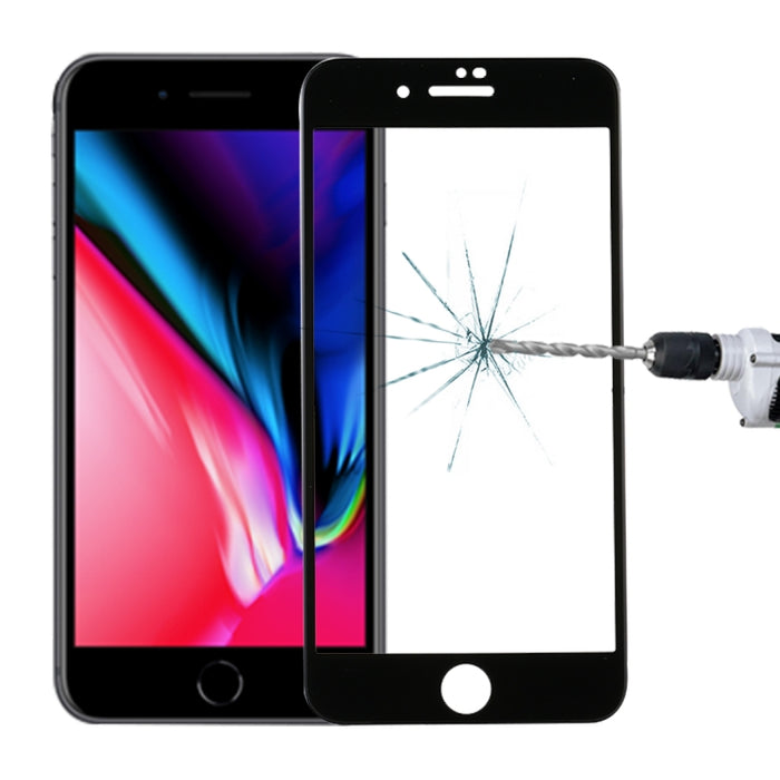 Para iPhone 8/7 Protector de pantalla de vidrio templado de pantalla completa curvada con dureza superficial 9H de 0,3 mm