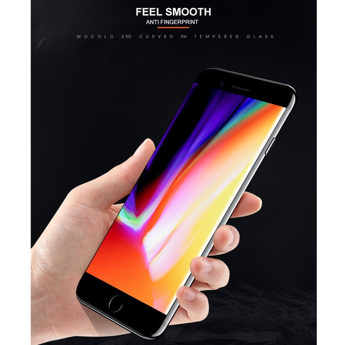 Película de vidrio templado con impresión de seda mocolo 0,33 mm 9H 2.5D para iPhone SE 2020/8/7