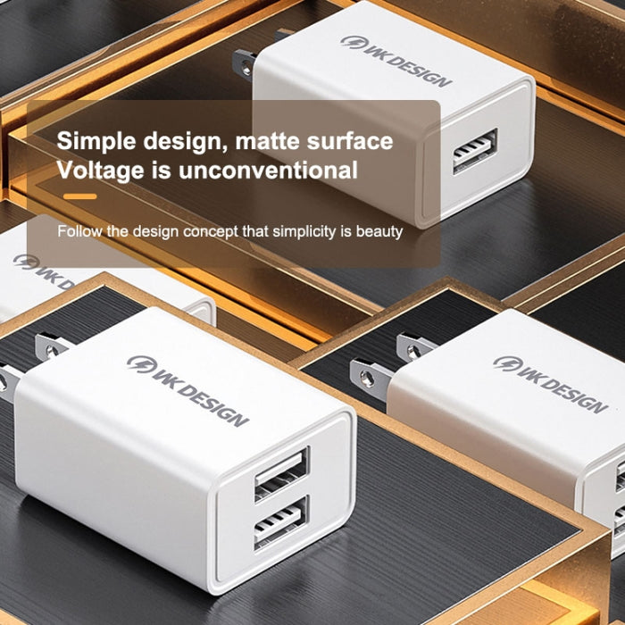 WK WP-U118 Adaptador de corriente para cargador de viaje con puerto USB único de 10 W, enchufe de EE. UU.