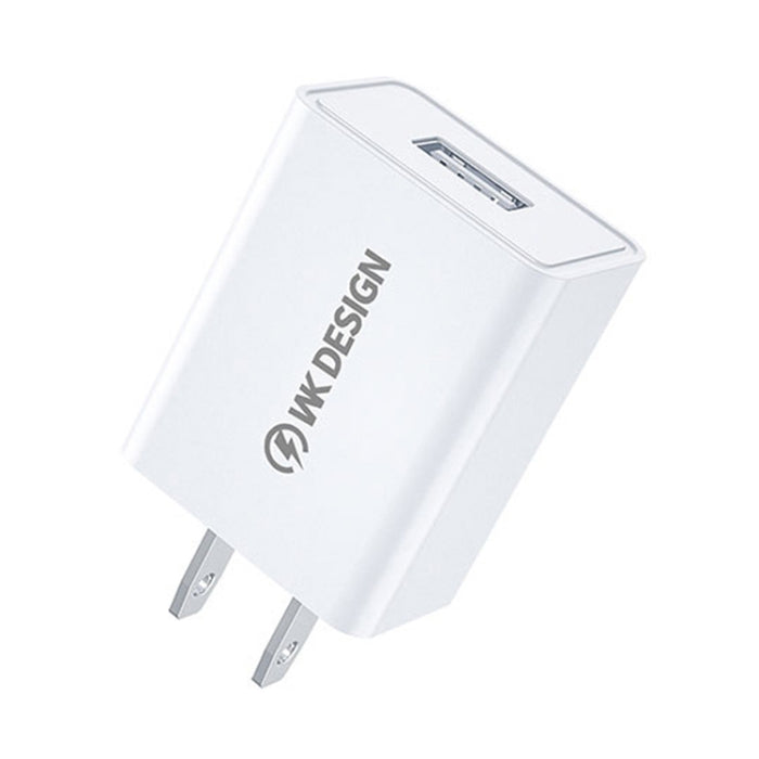 WK WP-U118 Adaptador de corriente para cargador de viaje con puerto USB único de 10 W, enchufe de EE. UU.