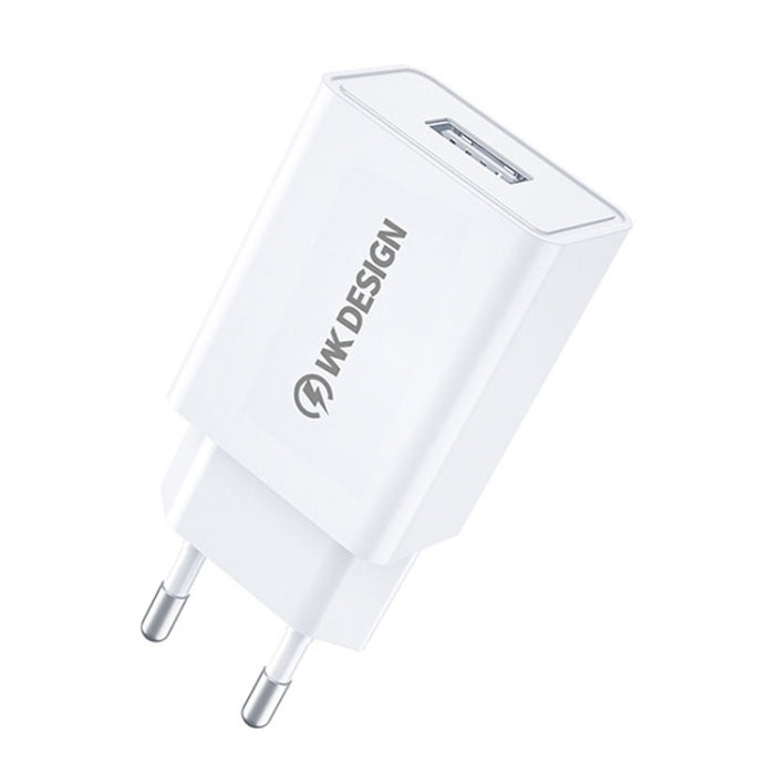 WK WP-U118 Adaptador de corriente para cargador de viaje con puerto USB único de 10 W, enchufe de la UE