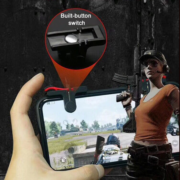 D9 1 par de manijas para juegos de teléfonos móviles L / R Shooter PUBG Game Controller