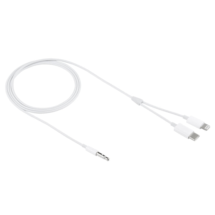 MH-CM32 Cable de audio para teléfono móvil de 8 pines y tipo C a conector de 3,5 mm