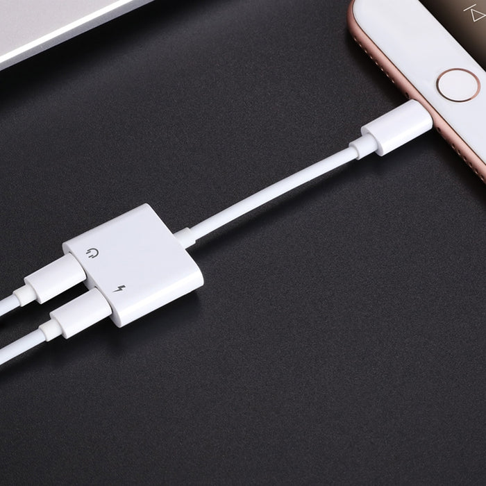 JOYROOM S-Y104 Adaptador Lightning doble Apple serie Ben, longitud: 1,2 m