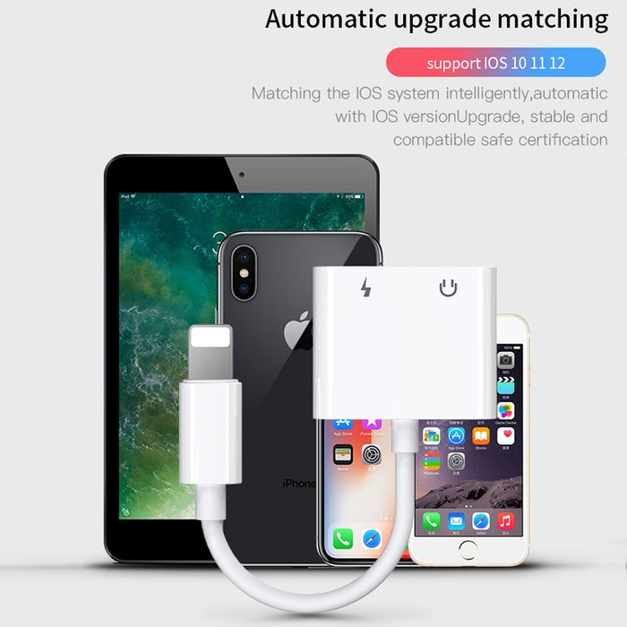 JOYROOM S-Y104 Adaptador Lightning doble Apple serie Ben, longitud: 1,2 m