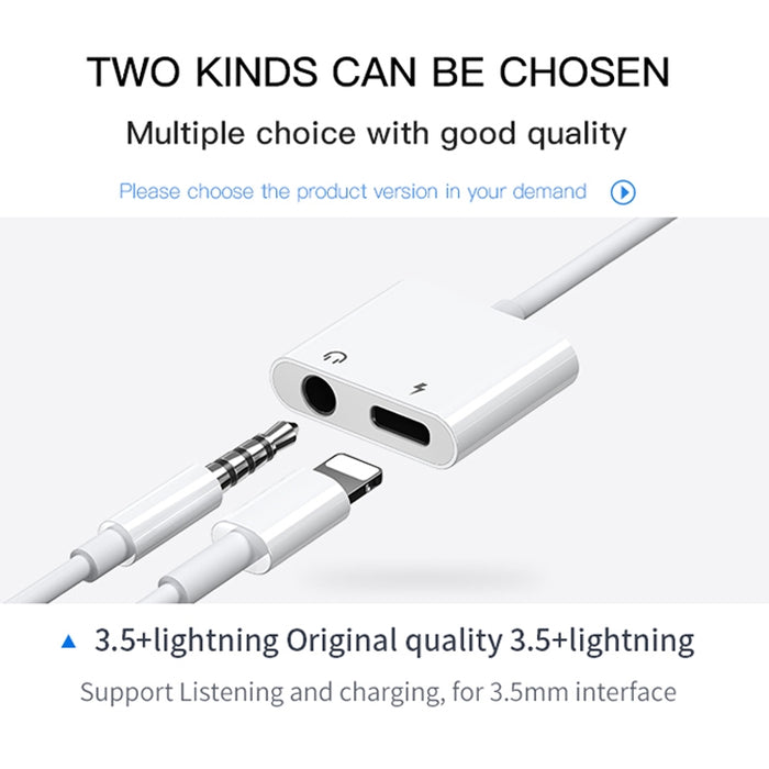 JOYROOM S-Y104 Adaptador Lightning Apple 3.5+ Serie Ben, Longitud: 1,2 m