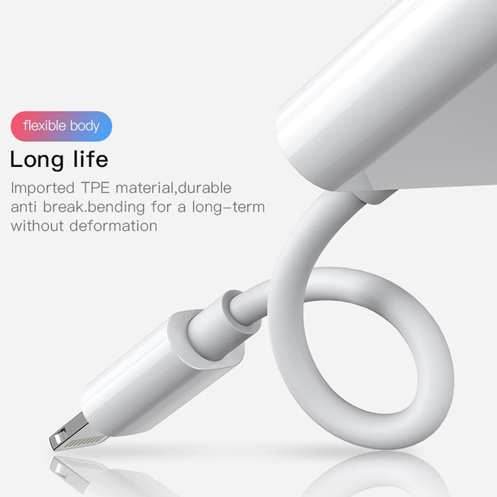 JOYROOM S-Y104 Adaptador Lightning Apple 3.5+ Serie Ben, Longitud: 1,2 m