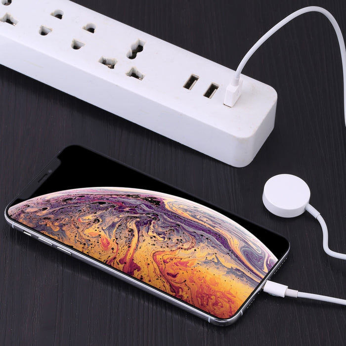 Cable de carga magnético multifunción de 8 pines para iPhone / Apple Watch, longitud: 1 m