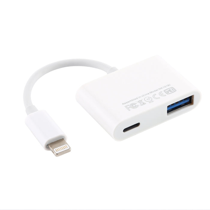 Adaptador de lector de cámara NK101 de 8 pines a USB, compatible con sistemas IOS 9.1 y superiores