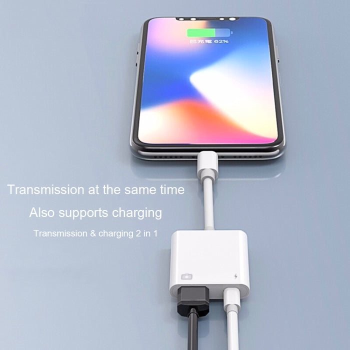 Adaptador de lector de cámara NK101 de 8 pines a USB, compatible con sistemas IOS 9.1 y superiores