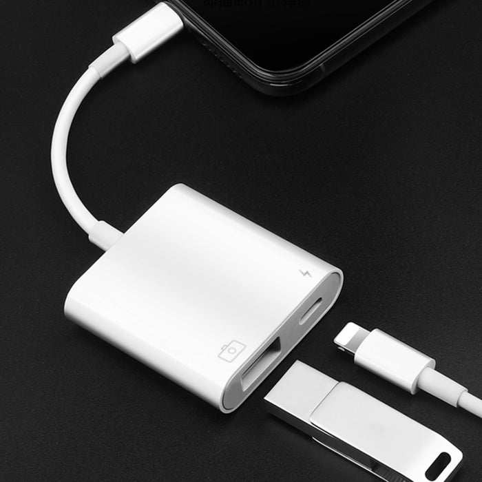 Adaptador de lector de cámara NK101 de 8 pines a USB, compatible con sistemas IOS 9.1 y superiores