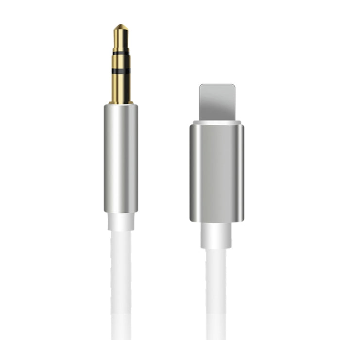 Cable adaptador de audio AUX de 8 pines a 3,5 mm, longitud: 1 m