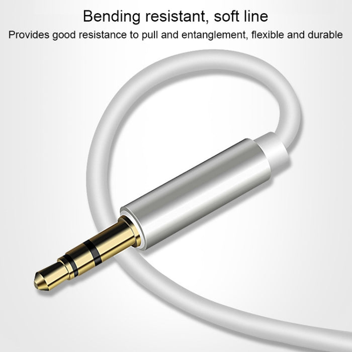 Cable adaptador de audio AUX de 8 pines a 3,5 mm, longitud: 1 m