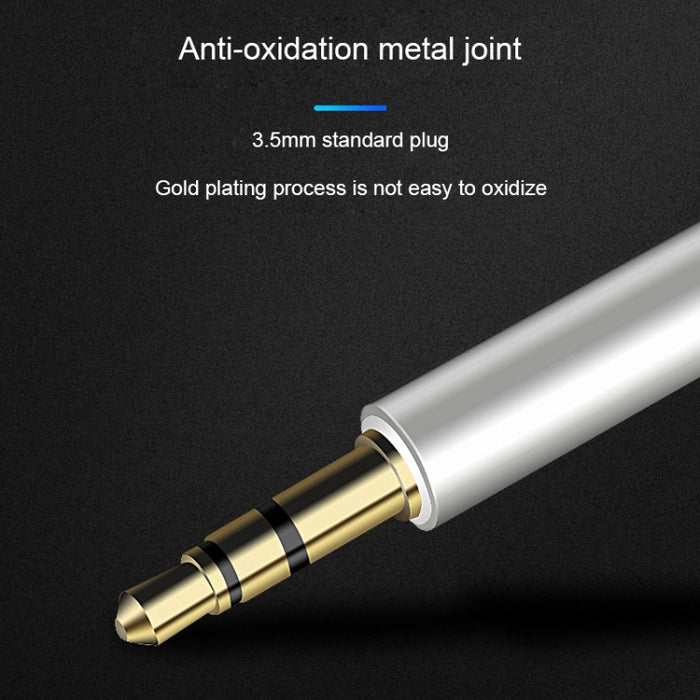Cable adaptador de audio AUX de 8 pines a 3,5 mm, longitud: 1 m