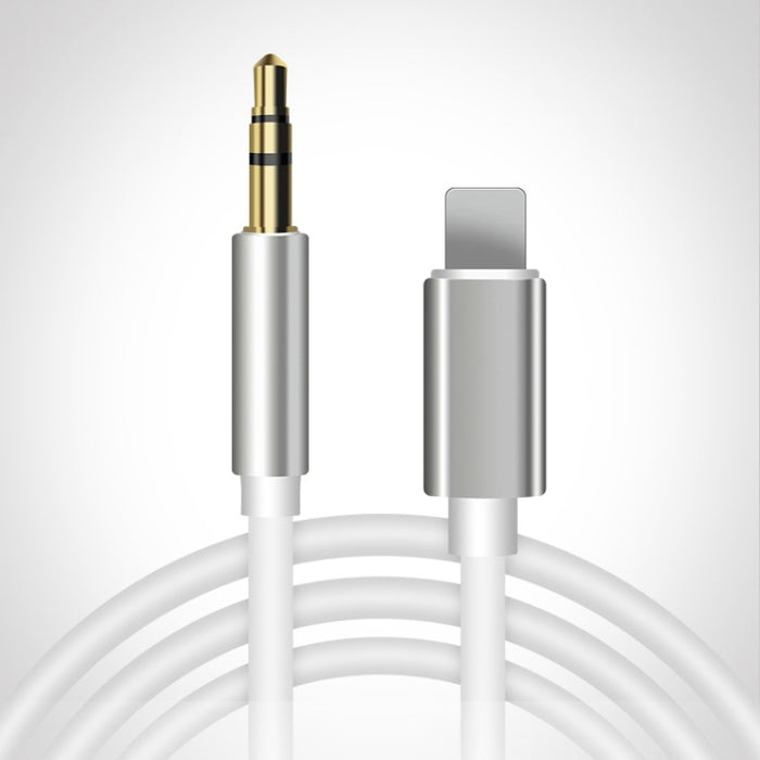 Cable adaptador de audio AUX de 8 pines a 3,5 mm, longitud: 1 m