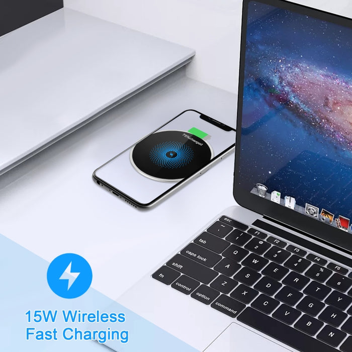 Cargador inalámbrico integrado de escritorio ultrafino S50 de 15 W integrado