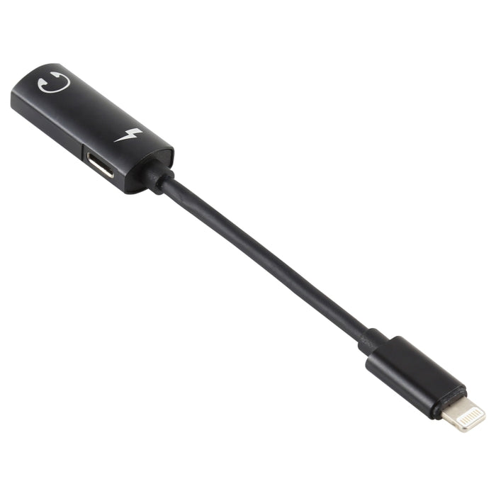 Adaptador de auriculares 2 en 1 de 8 pines macho a doble hembra de 8 pines para cargar y escuchar música, Compatible con todos los sistemas IOS