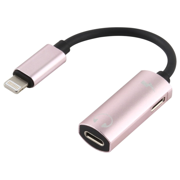 Adaptador de auriculares 2 en 1 de 8 pines macho a doble hembra de 8 pines para cargar y escuchar música, Compatible con todos los sistemas IOS