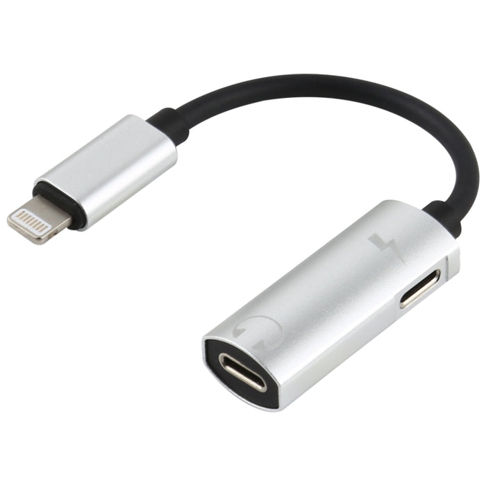 Adaptador de auriculares 2 en 1 de 8 pines macho a doble hembra de 8 pines para cargar y escuchar música, Compatible con todos los sistemas IOS