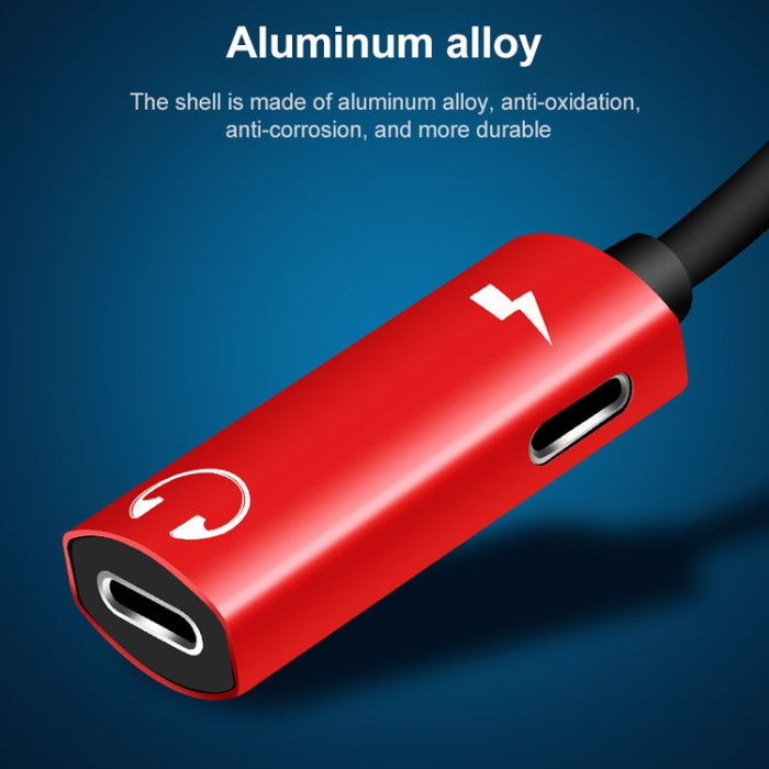 Adaptador de auriculares 2 en 1 de 8 pines macho a doble hembra de 8 pines para cargar y escuchar música, Compatible con todos los sistemas IOS