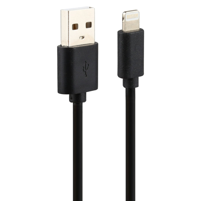 LZ-728 2 en 1 Cargador de viaje con interfaz USB QC 3.0 de 18 W + juego de cables de datos USB a 8 pines, enchufe de la UE, longitud del cable: 1 m