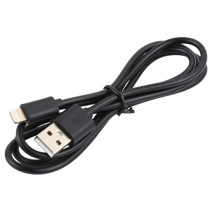 LZ-728 2 en 1 Cargador de viaje con interfaz USB QC 3.0 de 18 W + juego de cables de datos USB a 8 pines, enchufe de la UE, longitud del cable: 1 m