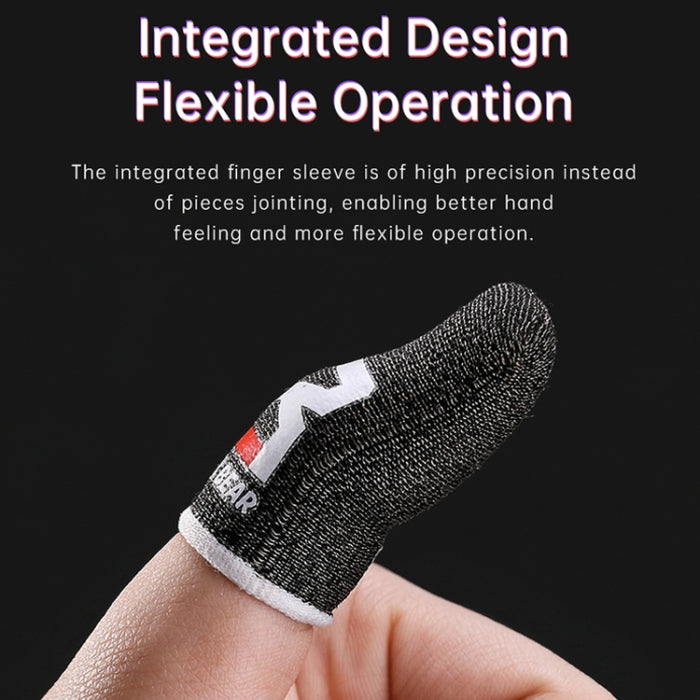 ROCK i27 Cubierta de dedo para juegos táctil sensible antisudor de fibra de plata súper conductora para pulgar/dedo índice