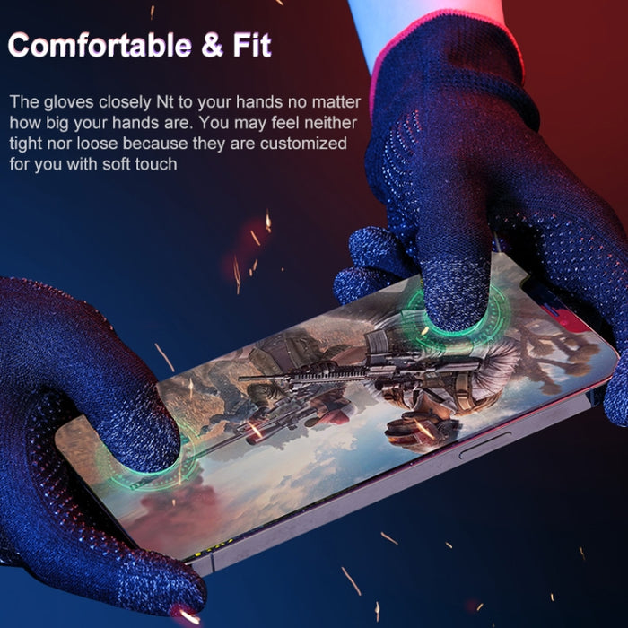 ROCK i28 Guantes para juegos táctiles sensibles al sudor y fibra de plata súper conductivos