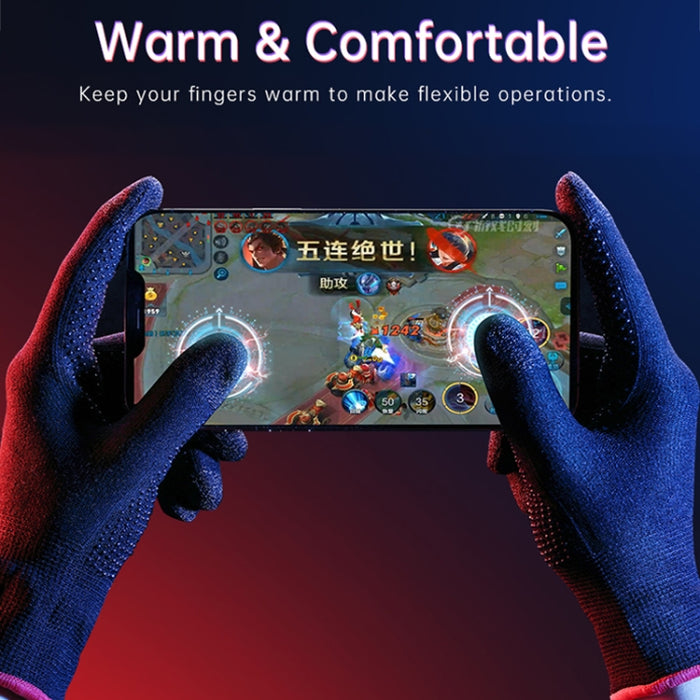 ROCK i28 Guantes para juegos táctiles sensibles al sudor y fibra de plata súper conductivos