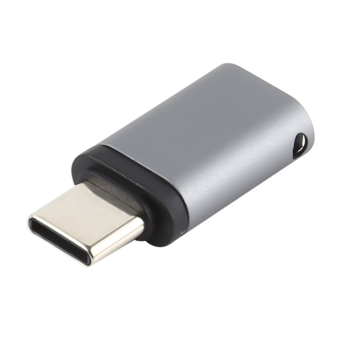 Adaptador de carga USB-C / Type-C macho a hembra de 8 pines, compatible con transmisión de datos