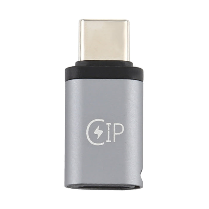 Adaptador de carga USB-C / Type-C macho a hembra de 8 pines, compatible con transmisión de datos
