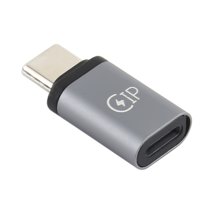 Adaptador de carga USB-C / Type-C macho a hembra de 8 pines, compatible con transmisión de datos
