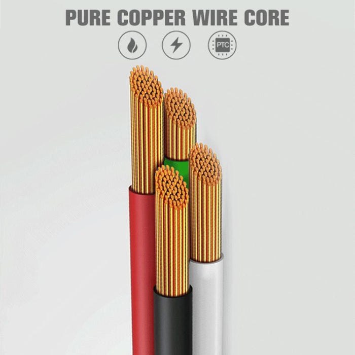 REMAX RC-094i 2m 2.4A USB a cable de datos de carga rápida trenzado de aleación de aluminio de 8 pines